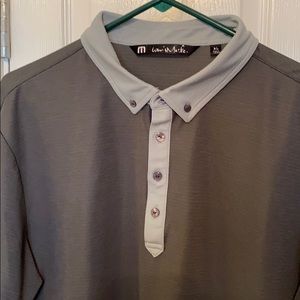 Travis Mathew gray polo size XL